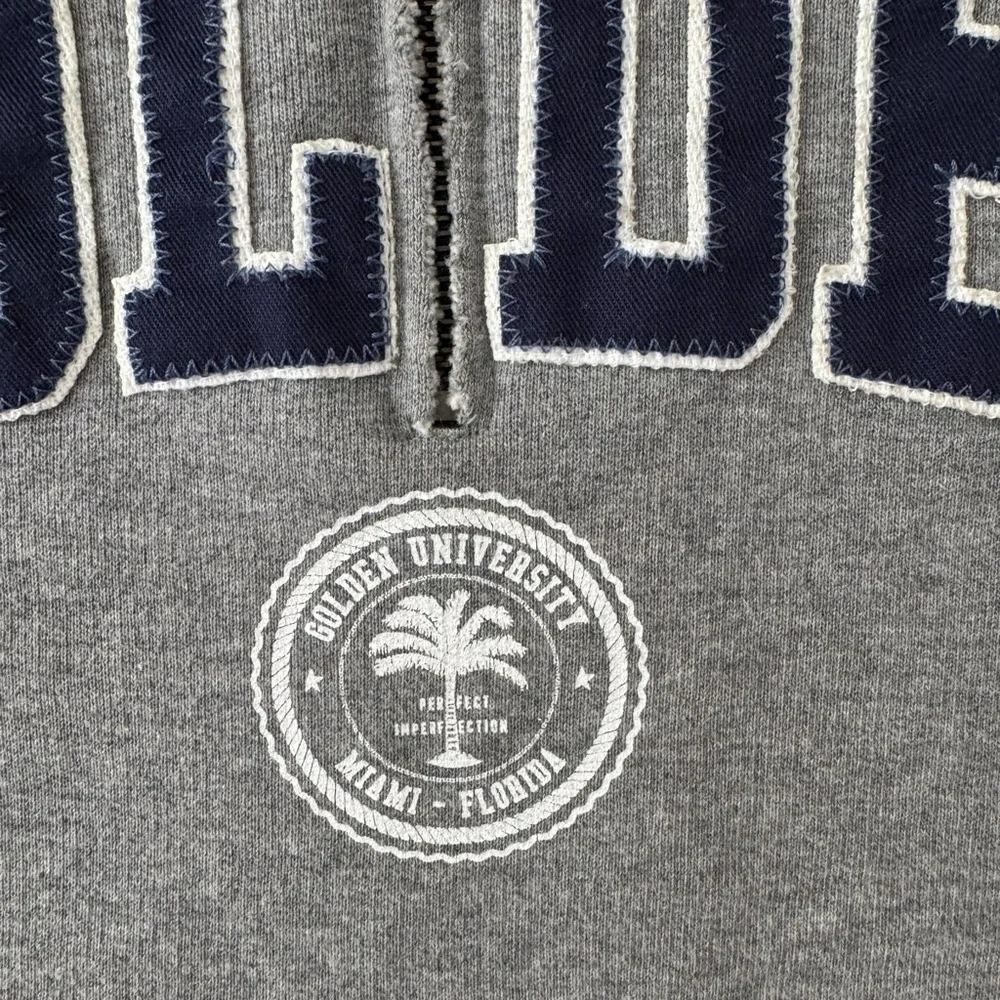 Golden Goose Miami collection cropped sweatshirt in grey - Picture 3 of 5